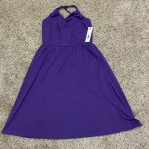 LAISHEN Cotton Purple Mini Sleeveless Sundress – S - NWT